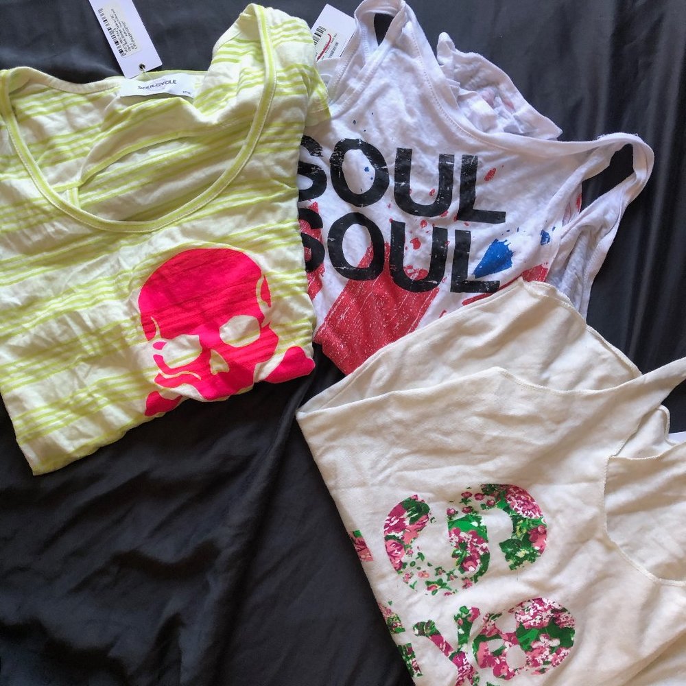 3 SoulCycle Tank Tops (M) BRAND NEW
